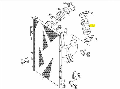 INTERCOOL HORTUMU ACTROS 002 094 5582-5782-6682